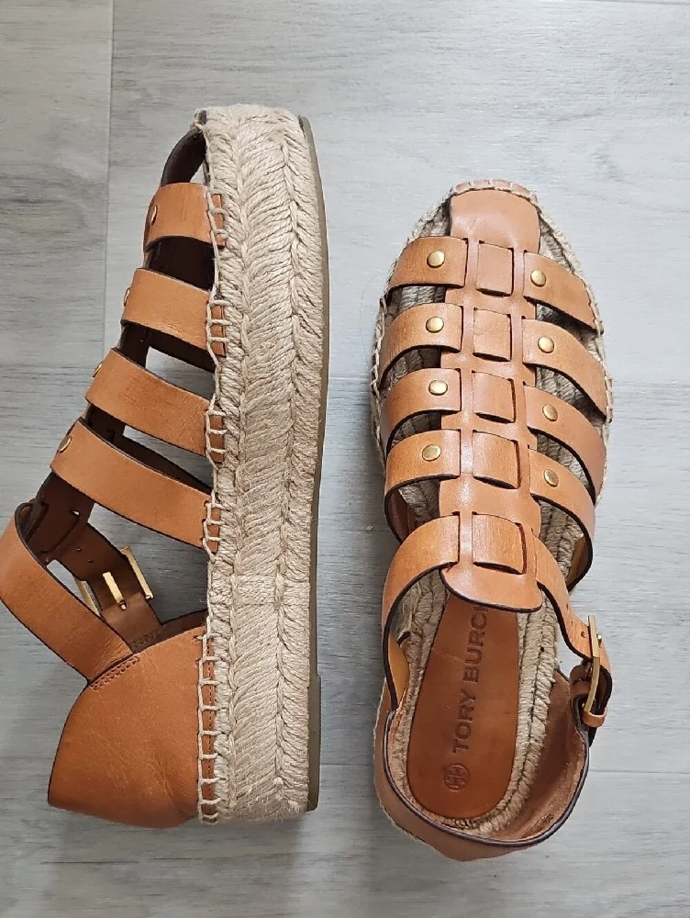 Tory Burch cognac leather